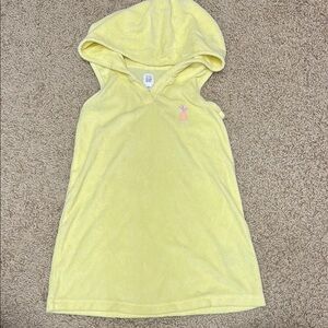 Baby Gap Yellow Hooded Swim Coverup